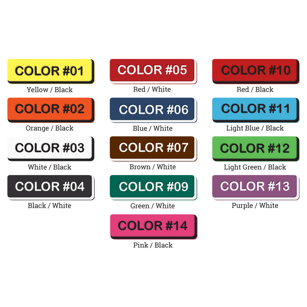 Universal Large Dual Colored Tags