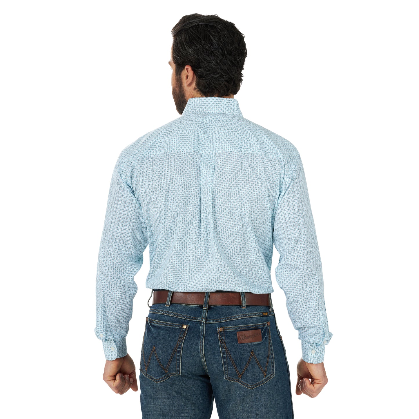 Wrangler Easy Care Button Up- Mint Star