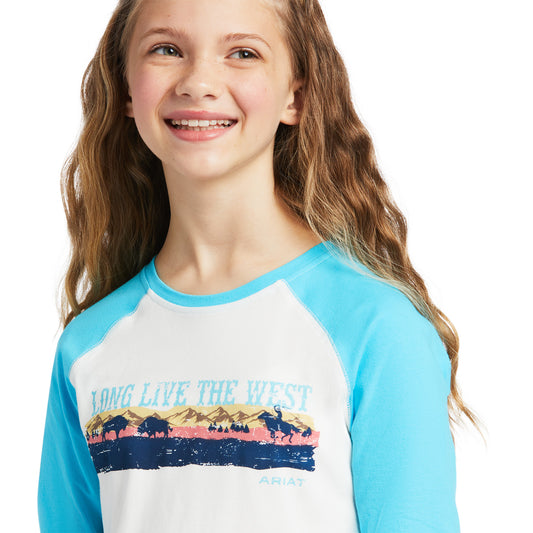 Girls Long Live Long Sleeve- Cloud Dancer