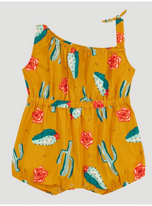 One Shoulder Cactus Romper