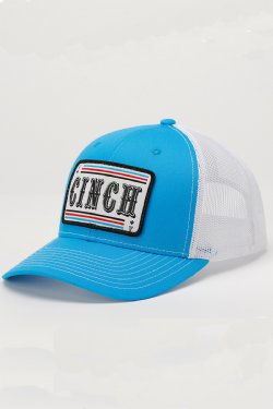 Men's Cinch Ace Trucker Cap - Turquoise/White